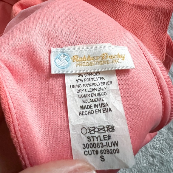 RUBBER DUCKY Productions Open Back Textured Coral Mini Dress - Picture 7 of 11